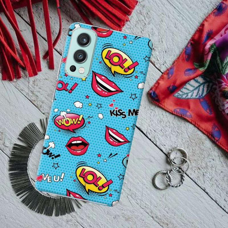 Kiss me Printed Slim Cases and Cover for OnePlus Nord 2