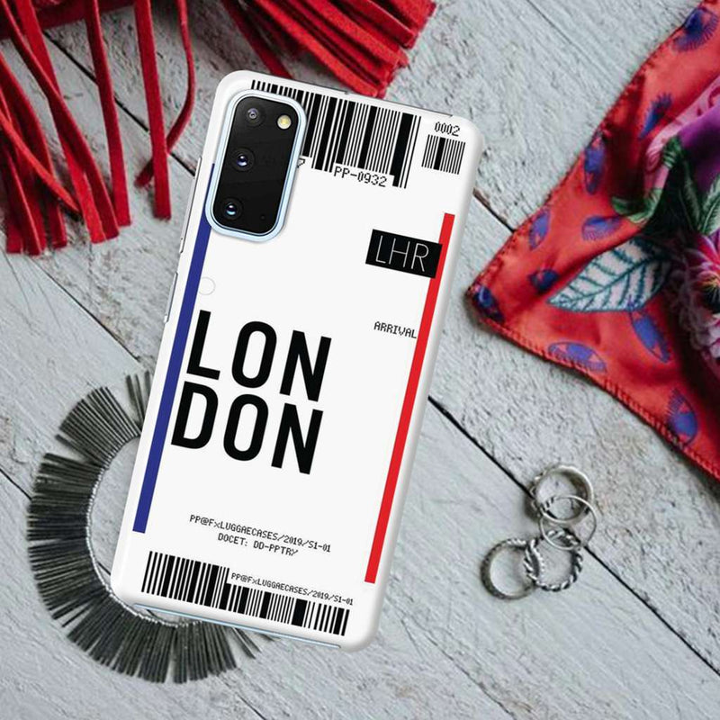 London Ticket Printed Slim Cases and Cover for Galaxy S20 Plus