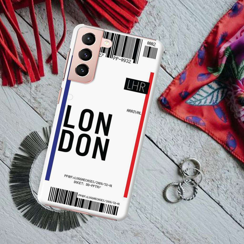 London Ticket Printed Slim Cases and Cover for Galaxy S21 Plus