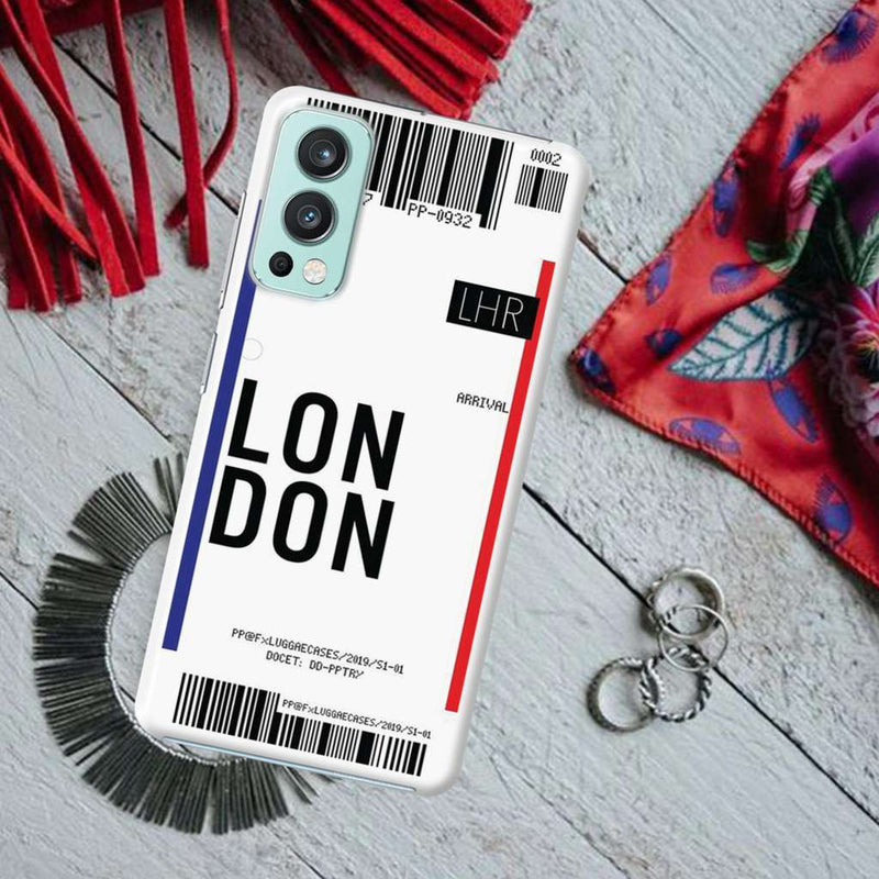 London Ticket Printed Slim Cases and Cover for OnePlus Nord 2