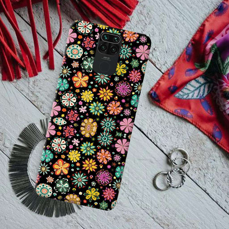 Night Florals Printed Slim Cases and Cover for Redmi Note 9