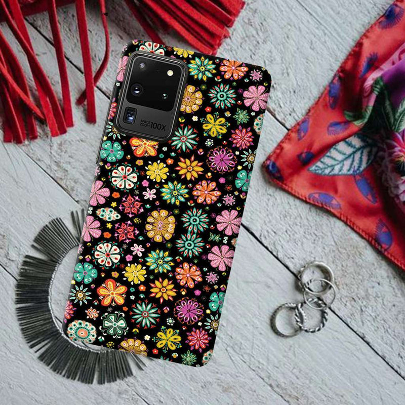 Night Florals Printed Slim Cases and Cover for Galaxy S20 Ultra