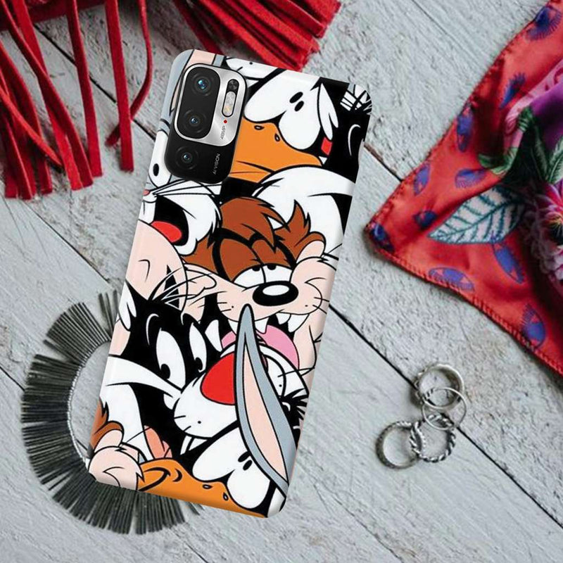 Looney Toons pattern Printed Slim Cases and Cover for Redmi Note 10T