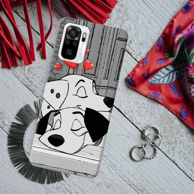 Dogs Love Printed Slim Cases and Cover for Redmi Note 10