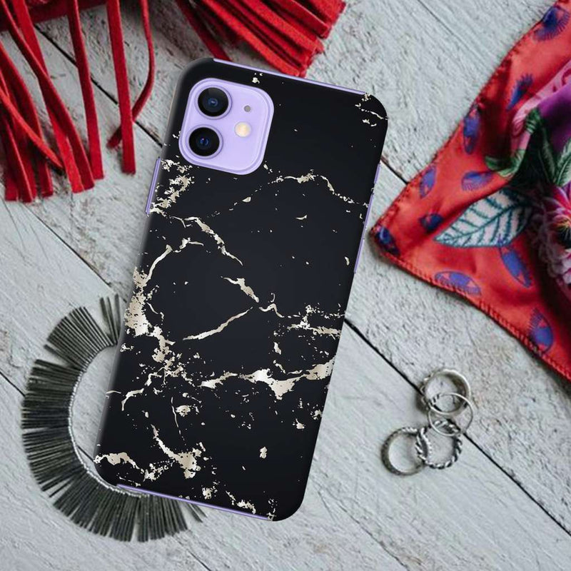 Dark Marble Printed Slim Cases and Cover for iPhone 12