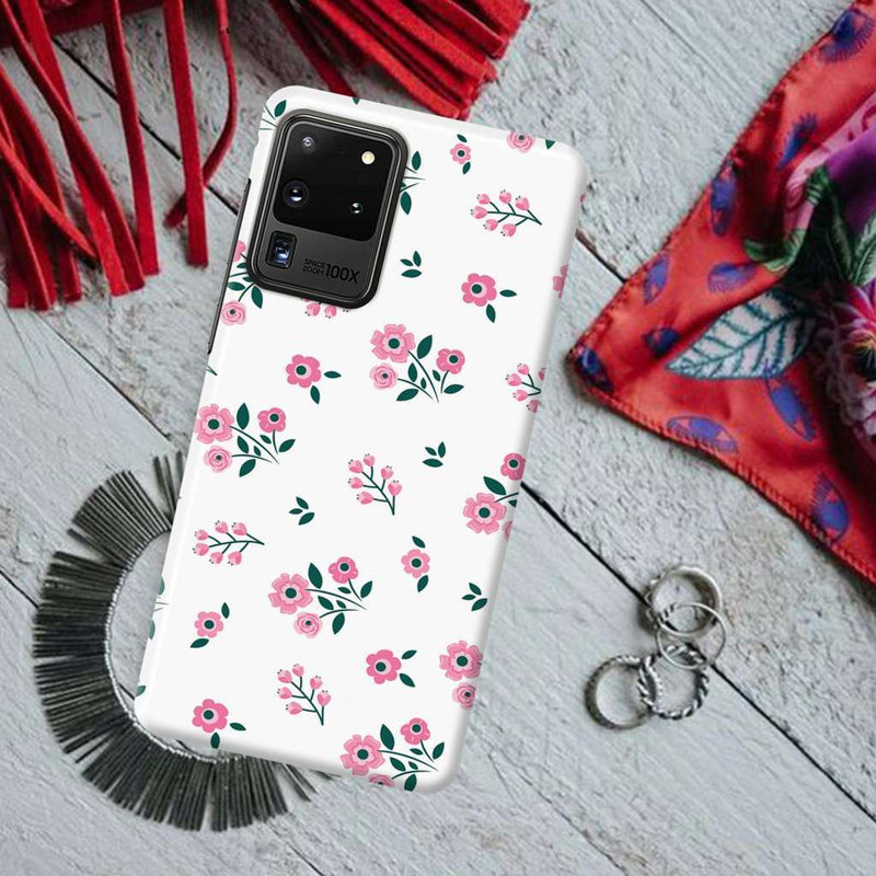 Pink florals Printed Slim Cases and Cover for Galaxy S20 Ultra