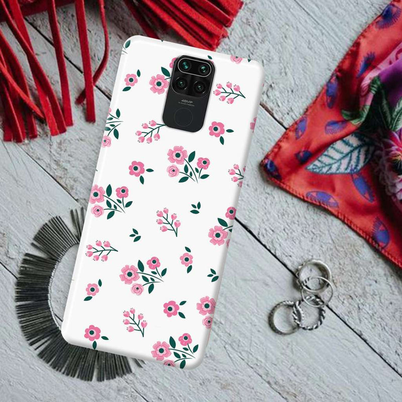 Pink florals Printed Slim Cases and Cover for Redmi Note 9