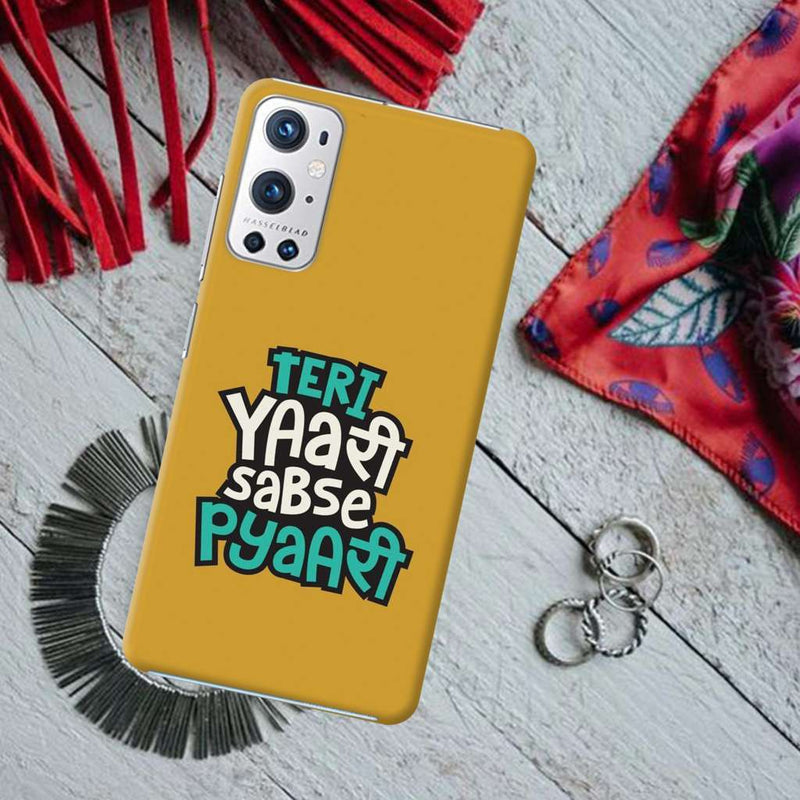 Teri Yari sabse pyari Printed Slim Cases and Cover for OnePlus 9R