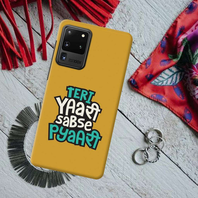 Teri Yari sabse pyari Printed Slim Cases and Cover for Galaxy S20 Ultra