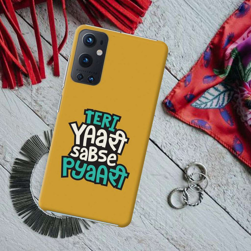 Teri Yari sabse pyari Printed Slim Cases and Cover for OnePlus 9 Pro