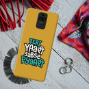Teri Yari sabse pyari Printed Slim Cases and Cover for Redmi Note 9