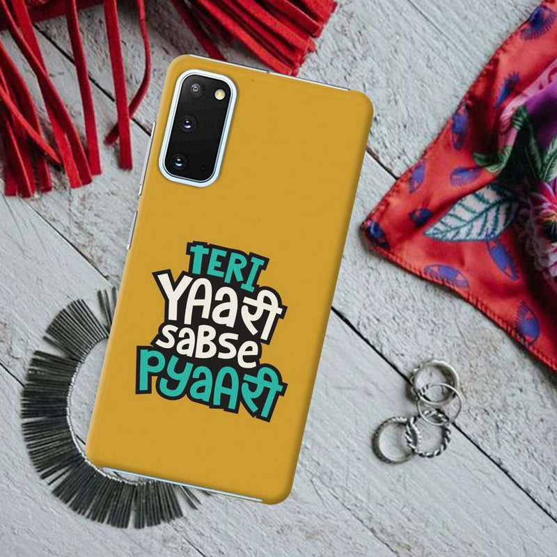 Teri Yari sabse pyari Printed Slim Cases and Cover for Galaxy S20 Plus