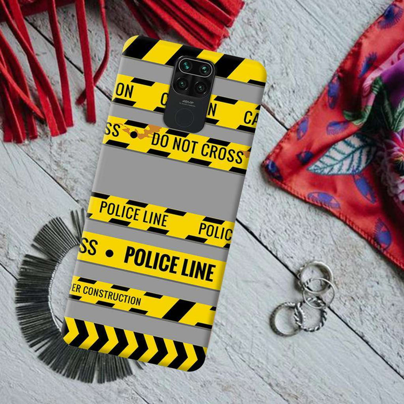 Police line Printed Slim Cases and Cover for Redmi Note 9