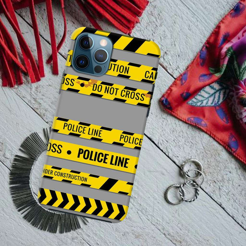 Police line Printed Slim Cases and Cover for iPhone 12 Pro Max
