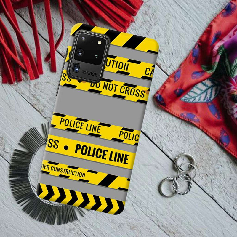 Police line Printed Slim Cases and Cover for Galaxy S20 Ultra