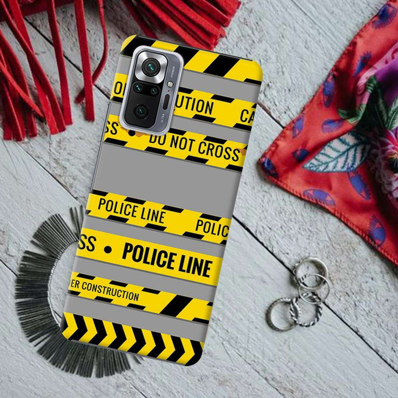 Police line Printed Slim Cases and Cover for Redmi Note 10 Pro Max