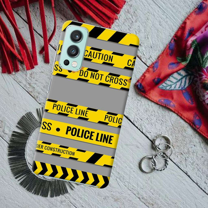Police line Printed Slim Cases and Cover for OnePlus Nord 2