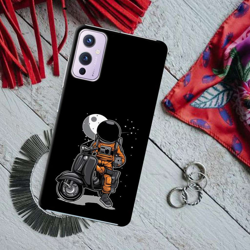 Astronaut scooter Printed Slim Cases and Cover for OnePlus 9