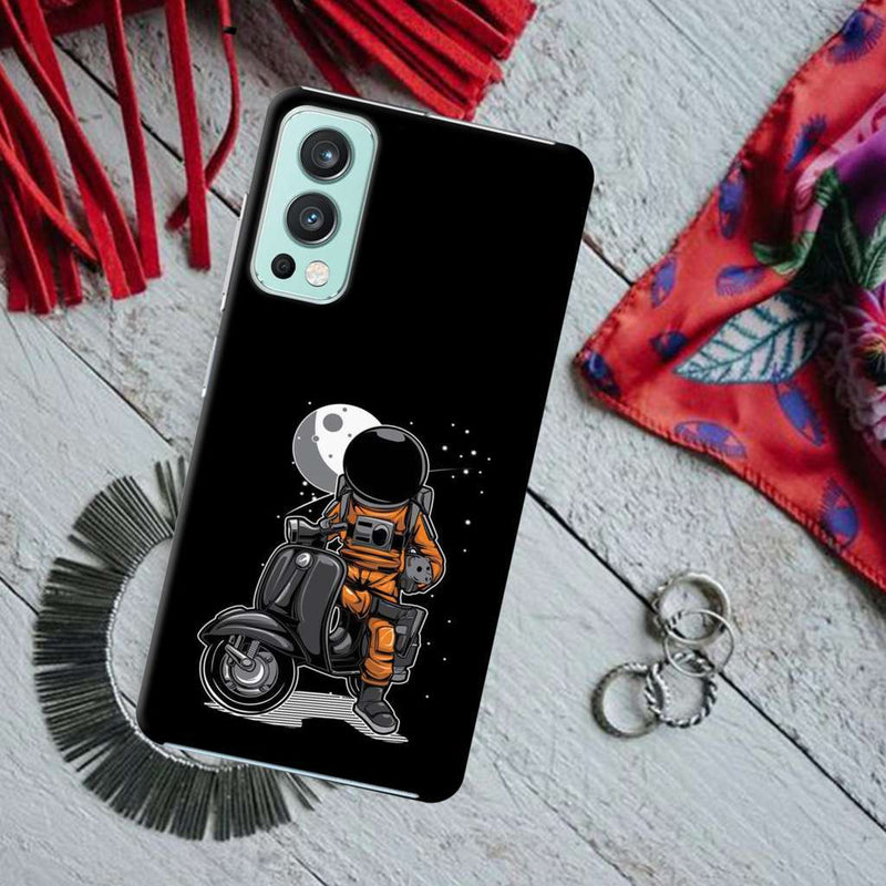 Astronaut scooter Printed Slim Cases and Cover for OnePlus Nord 2