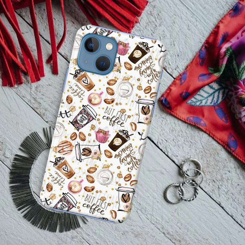 Coffee first Printed Slim Cases and Cover for iPhone 13