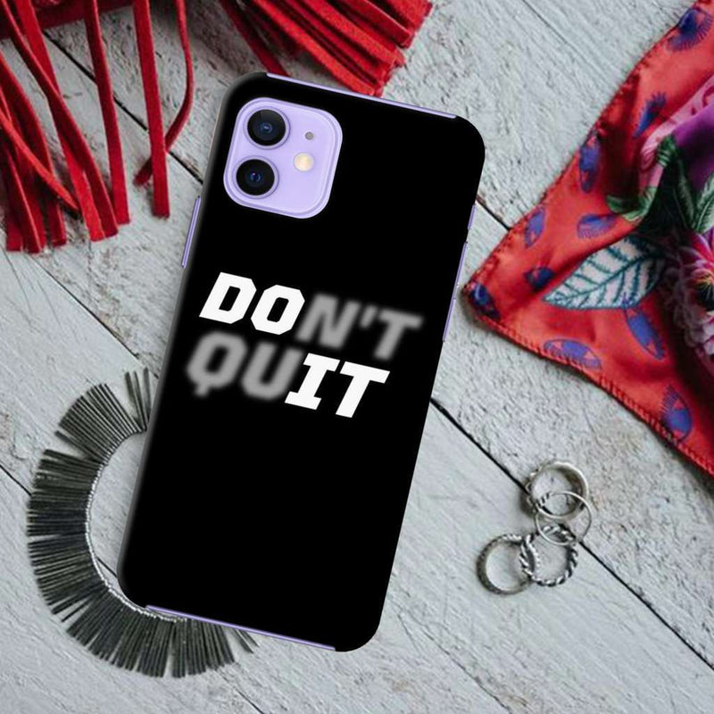 Don't quit Printed Slim Cases and Cover for iPhone 12 Mini