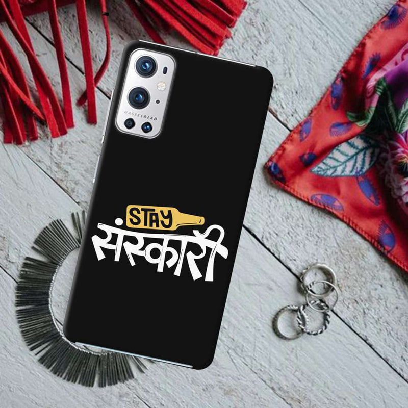 Stay Sanskari Printed Slim Cases and Cover for OnePlus 9R