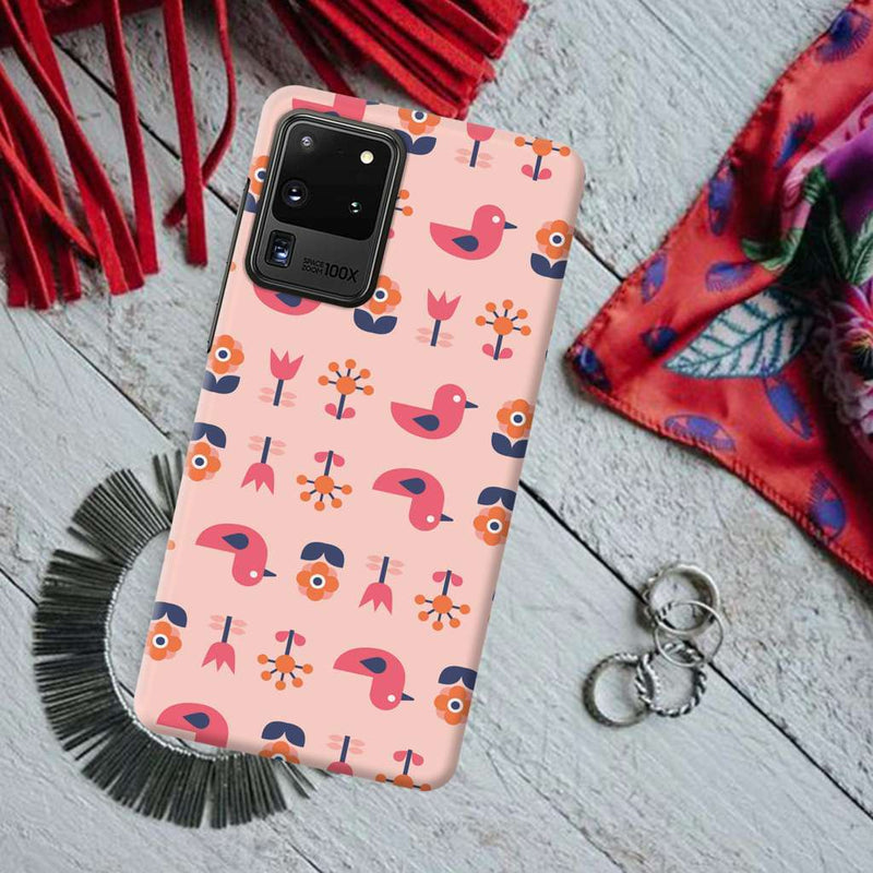 Duck and florals Printed Slim Cases and Cover for Galaxy S20 Ultra