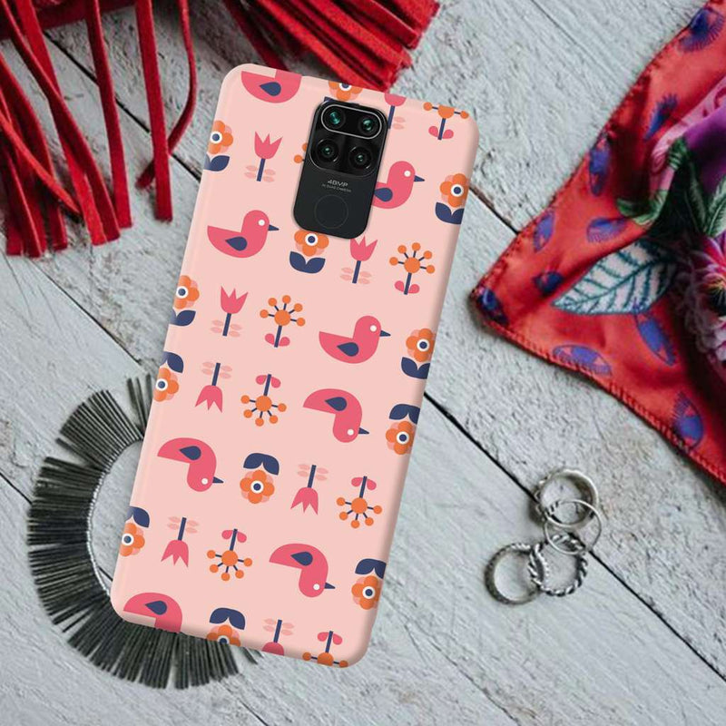 Duck and florals Printed Slim Cases and Cover for Redmi Note 9