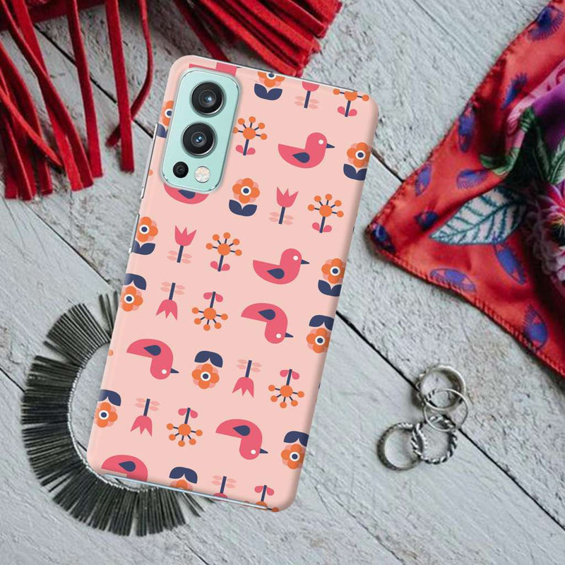 Duck and florals Printed Slim Cases and Cover for OnePlus Nord 2