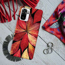 Red Leaf Printed Slim Cases and Cover for Redmi Note 10