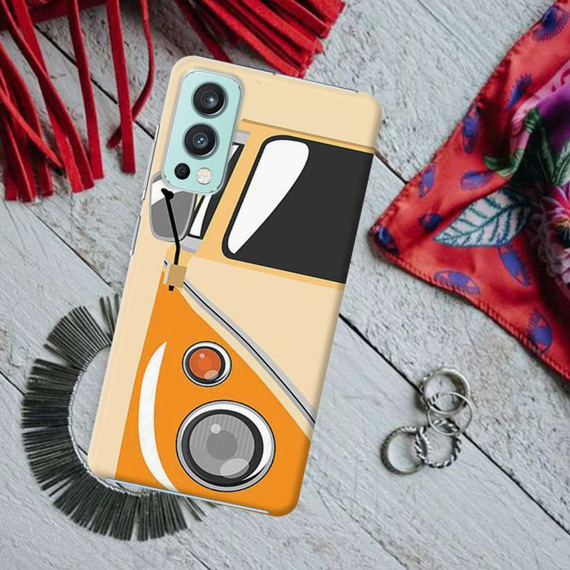 Yellow Volkswagon Printed Slim Cases and Cover for OnePlus Nord 2