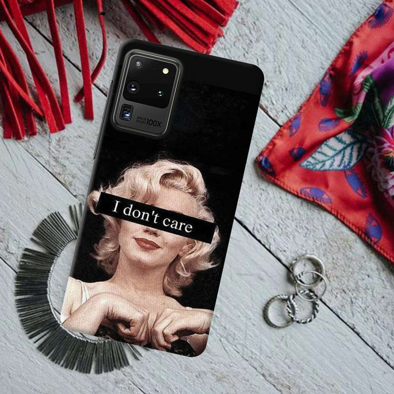 I Don't care Printed Slim Cases and Cover for Galaxy S20 Ultra