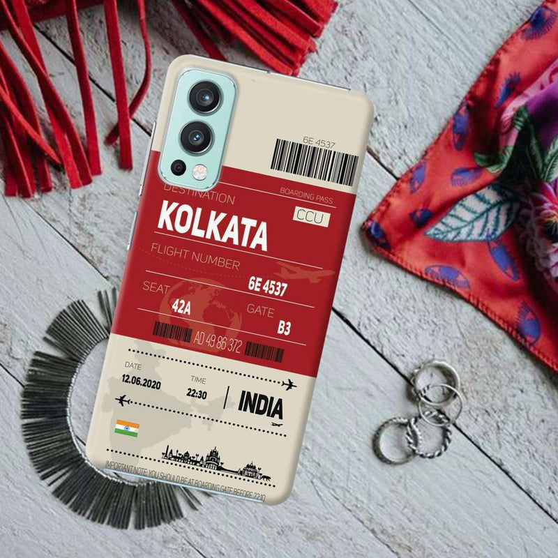 Kolkata ticket Printed Slim Cases and Cover for OnePlus Nord 2
