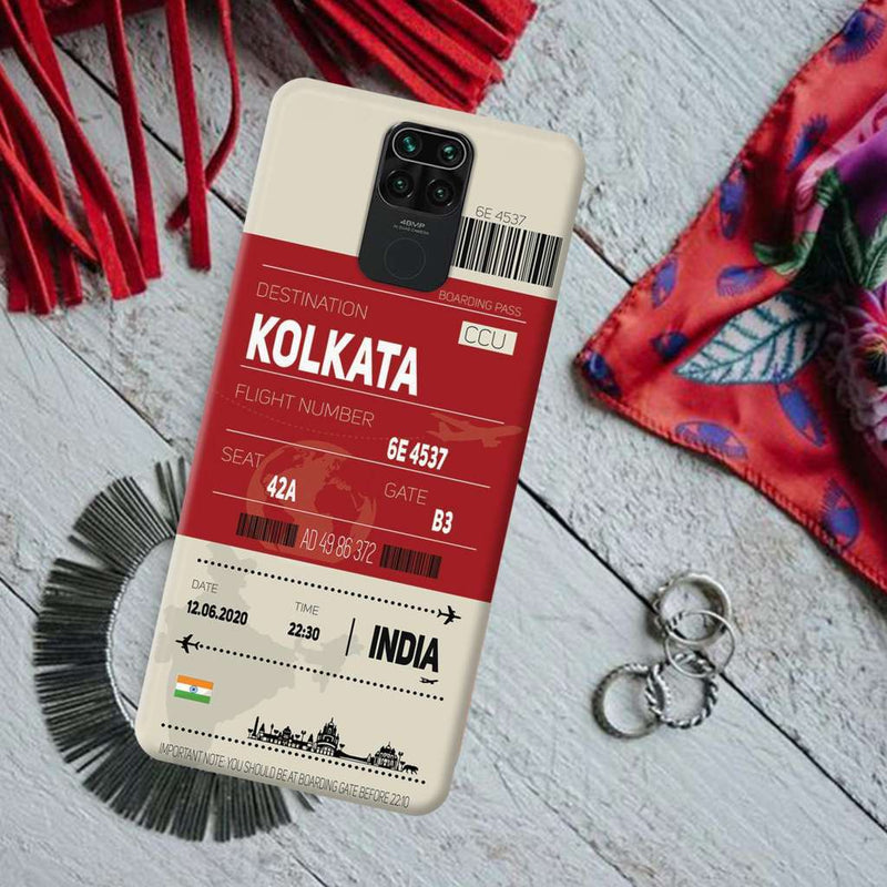 Kolkata ticket Printed Slim Cases and Cover for Redmi Note 9