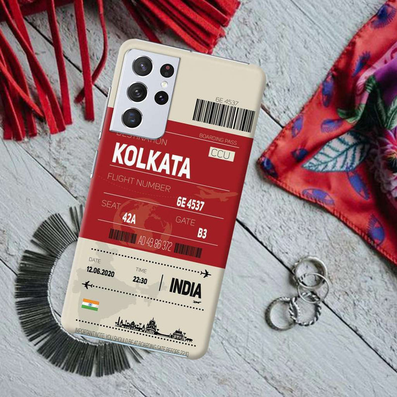 Kolkata ticket Printed Slim Cases and Cover for Galaxy S21 Ultra