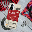 Kolkata ticket Printed Slim Cases and Cover for Redmi Note 10