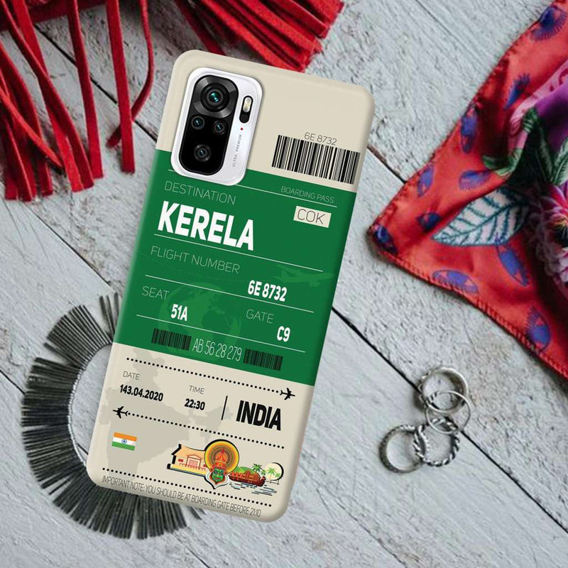 Kerala ticket Printed Slim Cases and Cover for Redmi Note 10