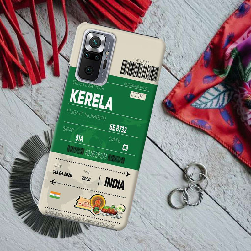 Kerala ticket Printed Slim Cases and Cover for Redmi Note 10 Pro
