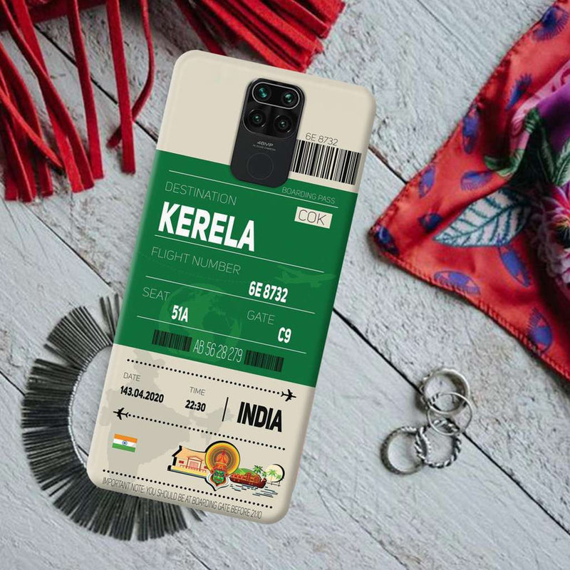 Kerala ticket Printed Slim Cases and Cover for Redmi Note 9
