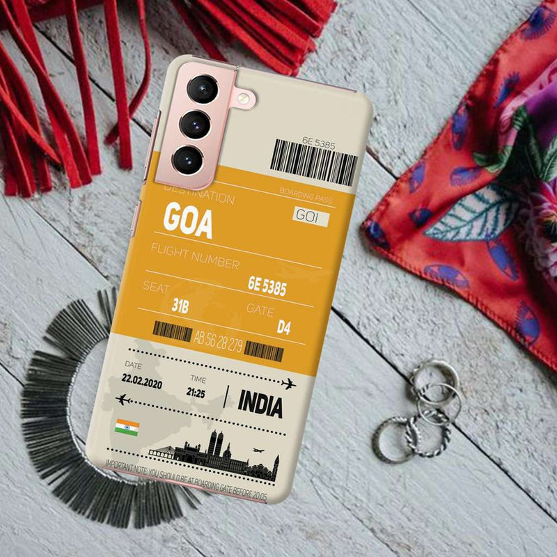 Goa ticket Printed Slim Cases and Cover for Galaxy S21 Plus