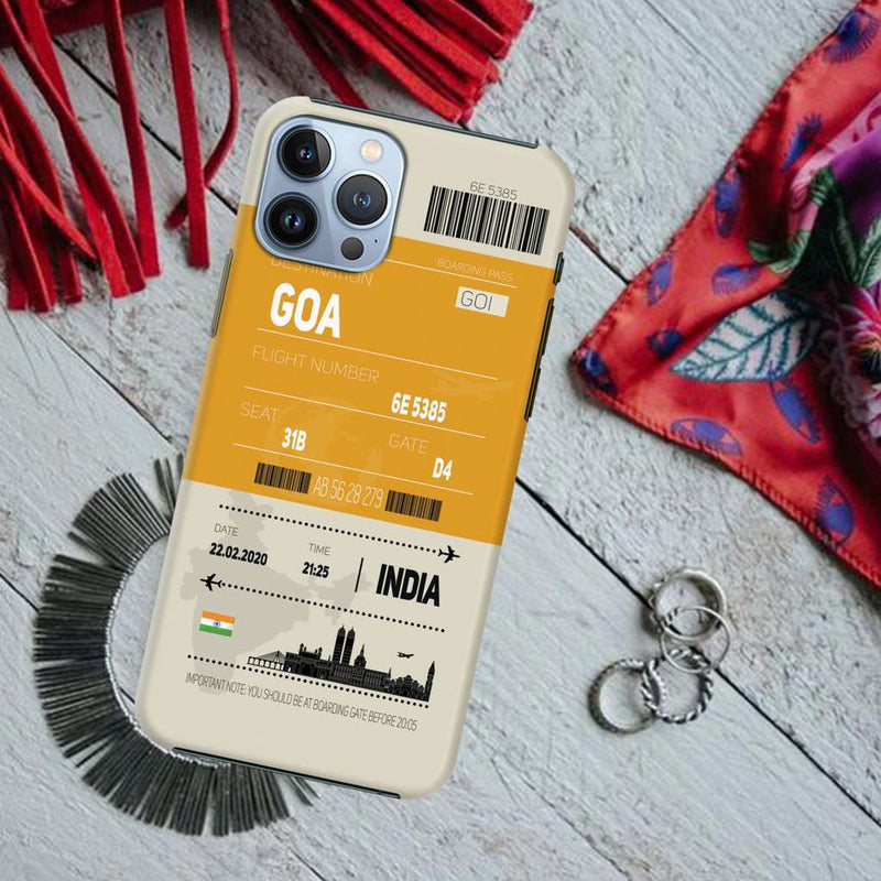 Goa ticket Printed Slim Cases and Cover for iPhone 13 Pro