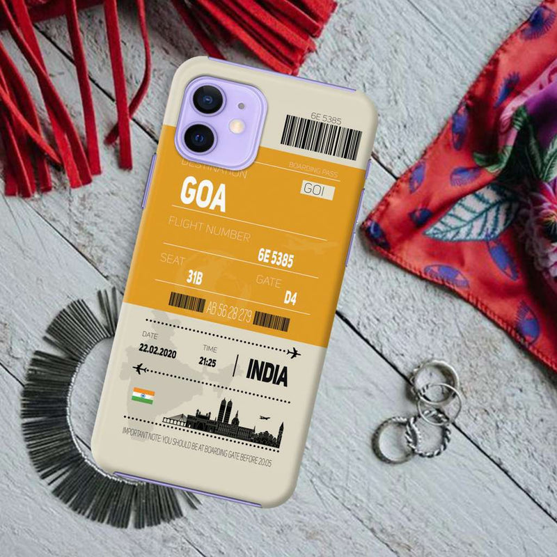 Goa ticket Printed Slim Cases and Cover for iPhone 12 Mini
