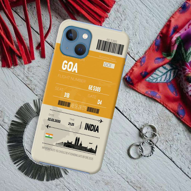 Goa ticket Printed Slim Cases and Cover for iPhone 13