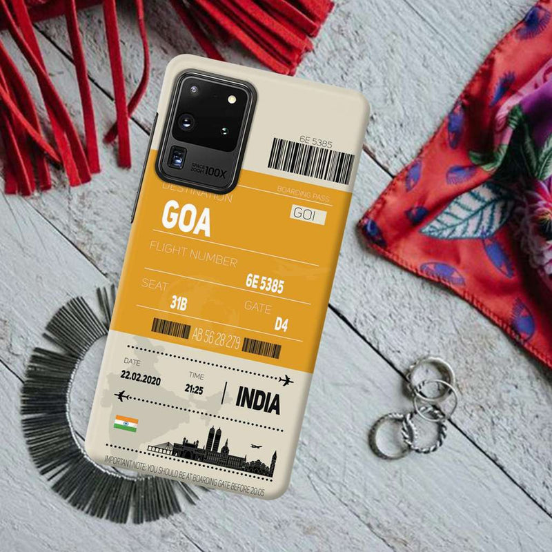 Goa ticket Printed Slim Cases and Cover for Galaxy S20 Ultra