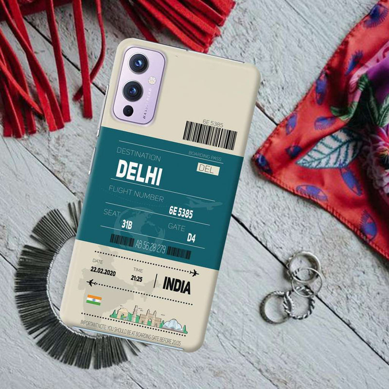 Delhi ticket Printed Slim Cases and Cover for OnePlus 9