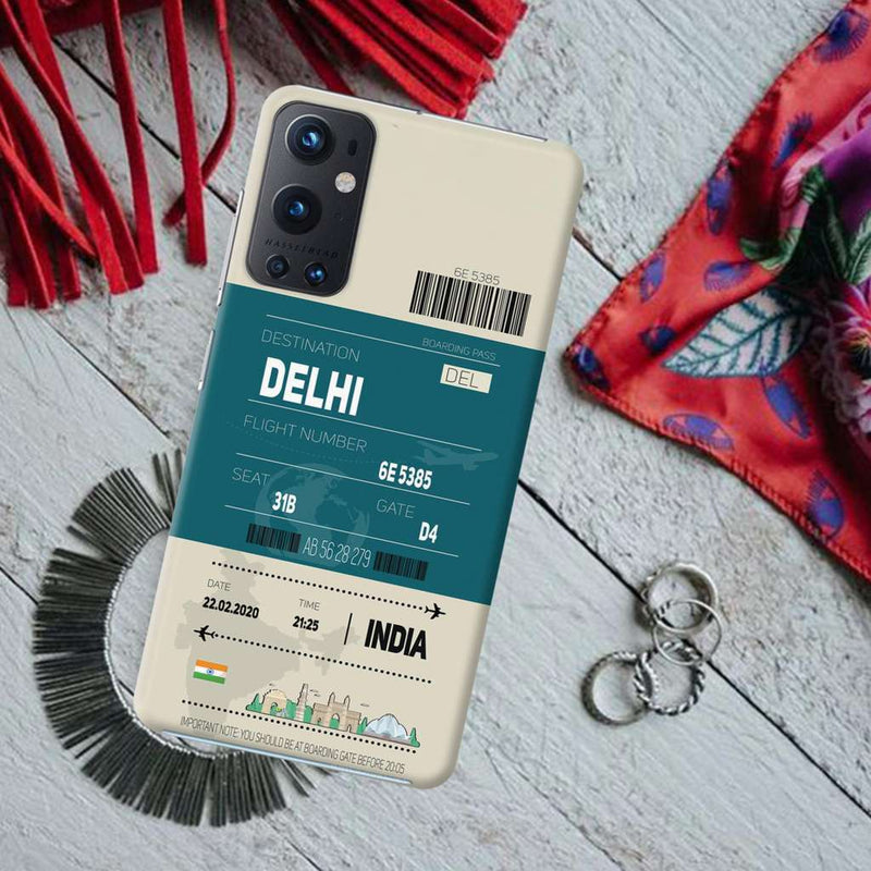 Delhi ticket Printed Slim Cases and Cover for OnePlus 9 Pro