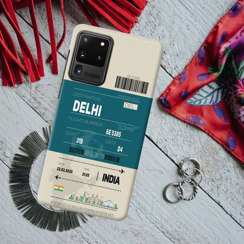 Delhi ticket Printed Slim Cases and Cover for Galaxy S20 Ultra