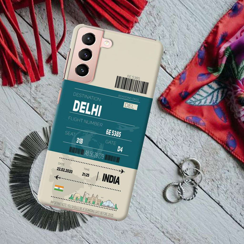 Delhi ticket Printed Slim Cases and Cover for Galaxy S21 Plus