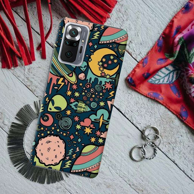 Space Ships Printed Slim Cases and Cover for Redmi Note 10 Pro
