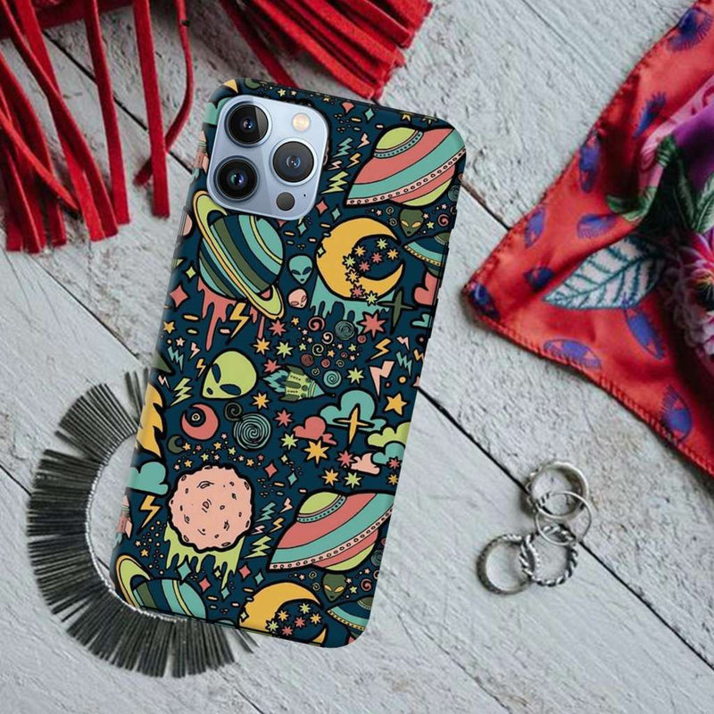 Space Ships Printed Slim Cases and Cover for iPhone 13 Pro